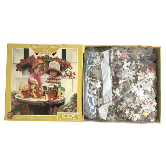 1000 Pieces Puzzle Master Pieces Joys of Childhood Little Potters - Picture 1 of 2